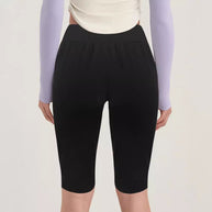Damen bequeme Jersey-Shorts mit elastischem Bund und praktischen Seitentaschen WW