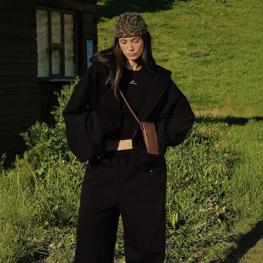 Damen Bequeme und stylische Kapuzenjacke WW