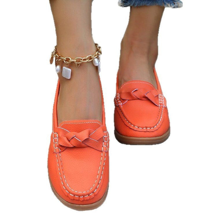 Damen Mokassins mit stilvoller Schleifenapplikation und rutschfester Sohle W&W Mode