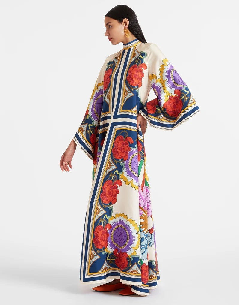 W&W Mode | Bedrucktes Dreiviertelarmkleid