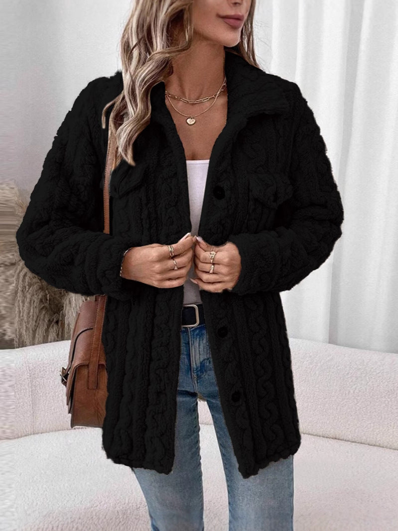 Damen Strickjacke mit strukturierter Oberfläche WW