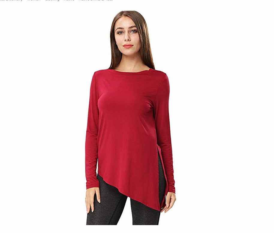 Damen asymmetrisches Langarmshirt WW