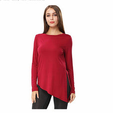 Damen asymmetrisches Langarmshirt WW