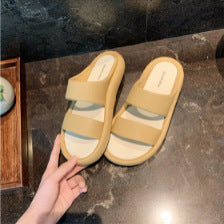Damen komfortable Riemensandalen mit flexiblem Fußbett WW
