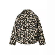 Damen Steppjacke im eleganten Leopardenmuster WW