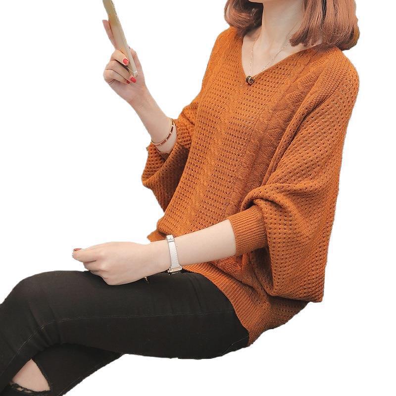Damen Strickpullover mit V-Ausschnitt und luftiger Struktur WW