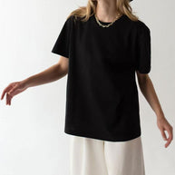 Damen Basic T-Shirt mit hochwertiger Baumwollqualität und lässigem Schnitt WW