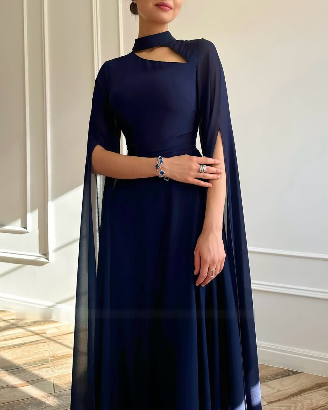 WW | Leichtes Chiffon-Party-Cape