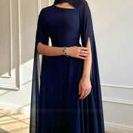WW | Leichtes Chiffon-Party-Cape
