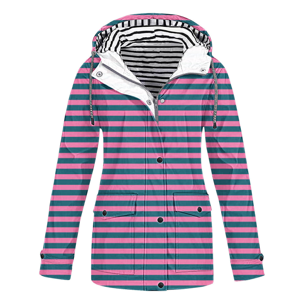 Damen modische Übergangsjacke mit Kapuze WW