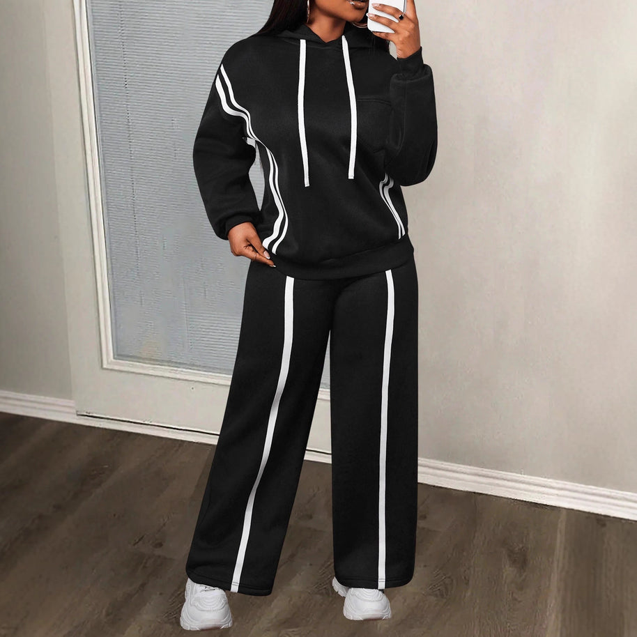 Damen Sportliches Lounge-Set mit hohem Schnitt und eleganten Details WW