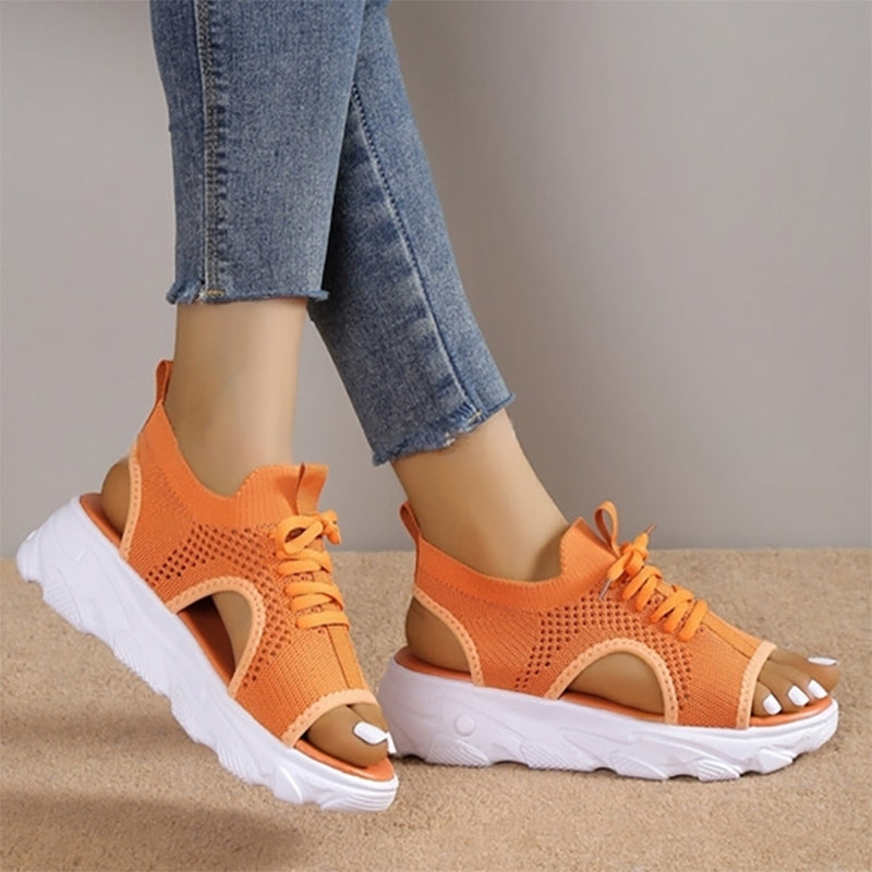 W&W Mode | Orthopädische Plateausandalen