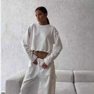 Damen Relaxed-Fit Sportoberteil mit Kordelzug WW