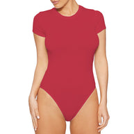 Damen Body mit kurzem Arm und figurbetontem Schnitt WW