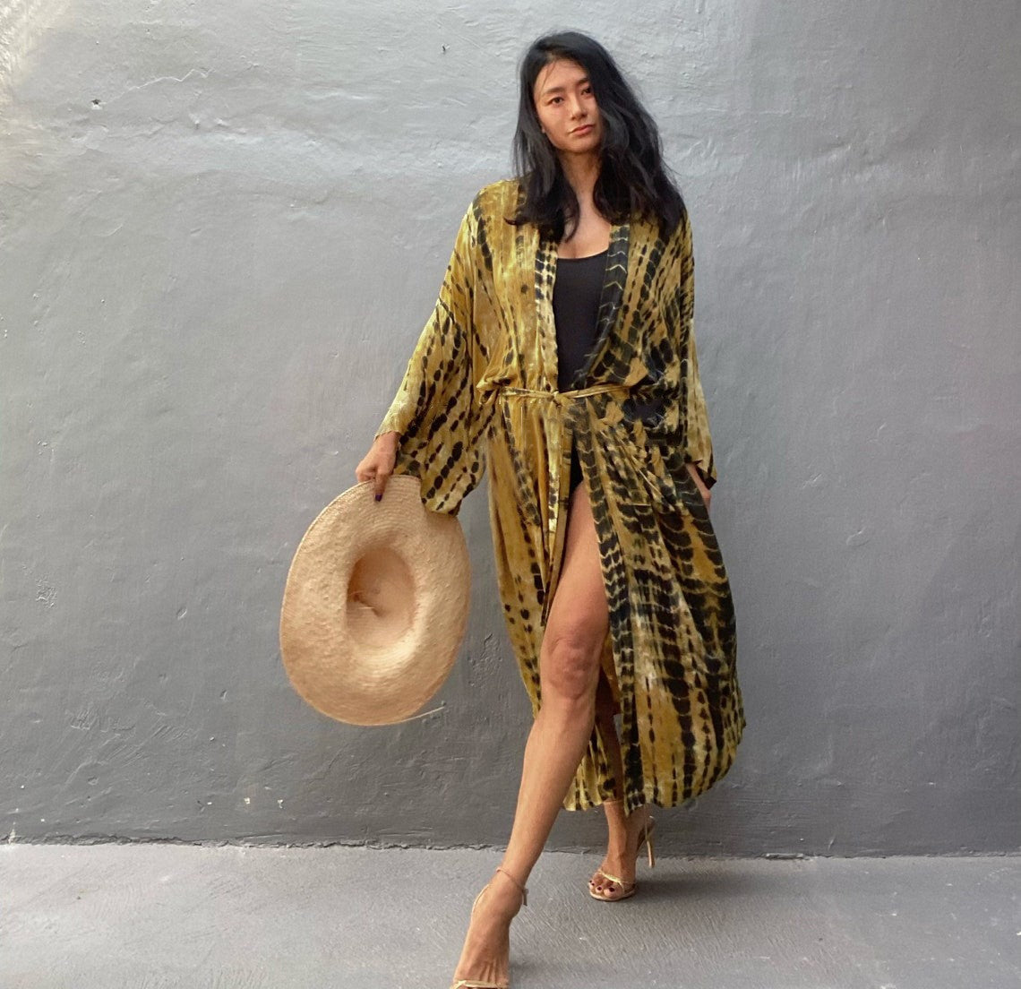 Damen Kaftan Kleid WW