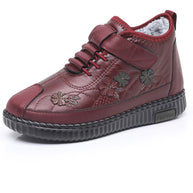 Damen Stiefel mit Blumenstickerei WW