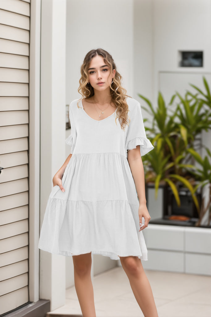 Damen lässiges Abendkleid WW