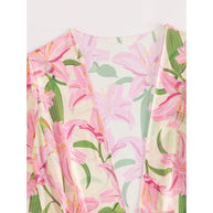 Damen Strandkleid mit floralem Muster und lässigem Schnitt WW