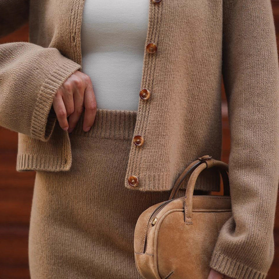 Damen Set aus weichem Strickmaterial WW