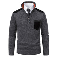 Herren modischer Pullover mit Stehkragen WW