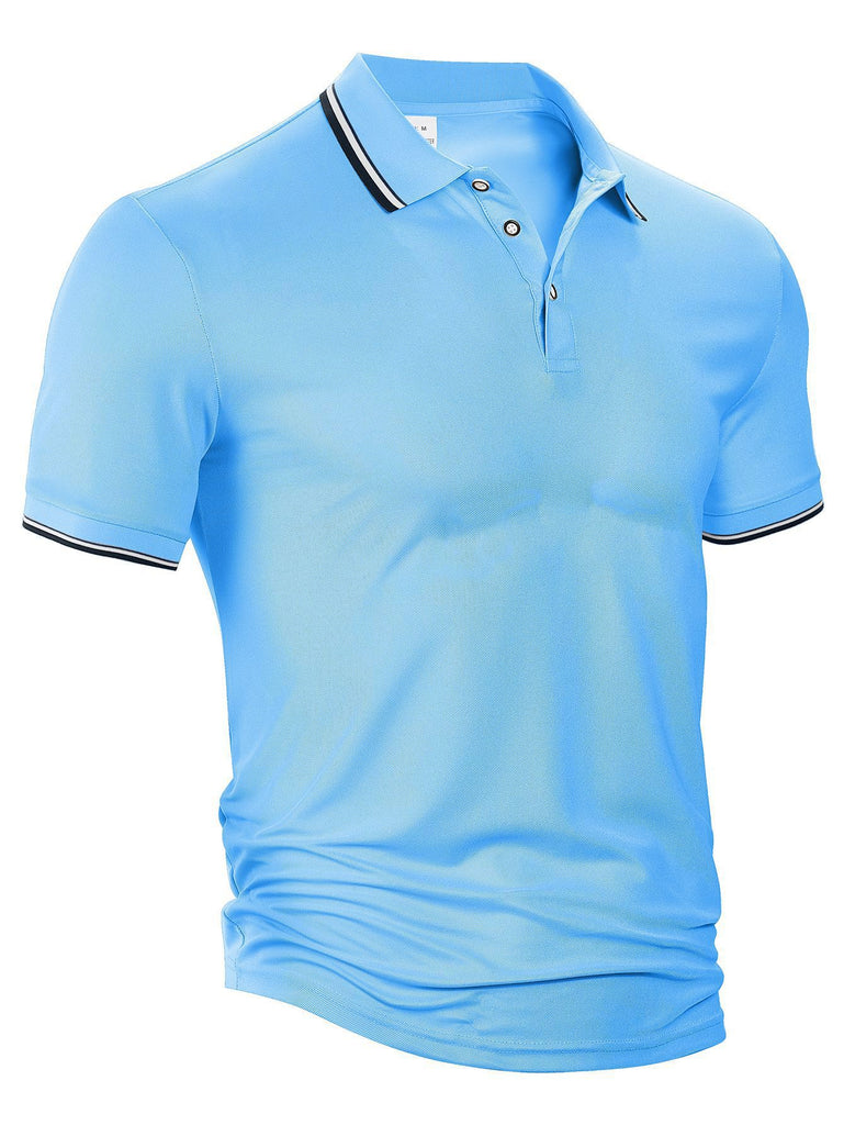 Herren sportliches Poloshirt mit atmungsaktiven Eigenschaften und modernem Schnitt WW