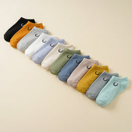 Damen Socken mit fröhlichem Smiley-Motiv WW
