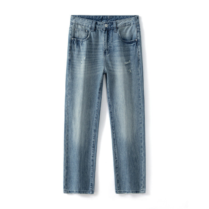 Herren entspannte Jeans im modernen Destroyed-Look W&W Mode