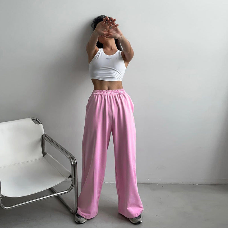 Damen lässige weite Sweatpants W&W Mode