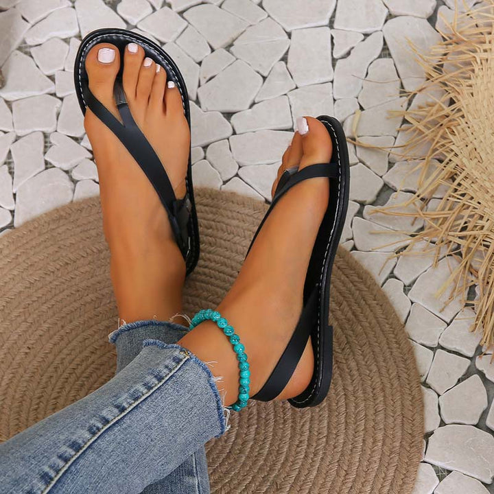 W&W Mode | Minimalistische Sandalen Mit Schnalle Für Damen