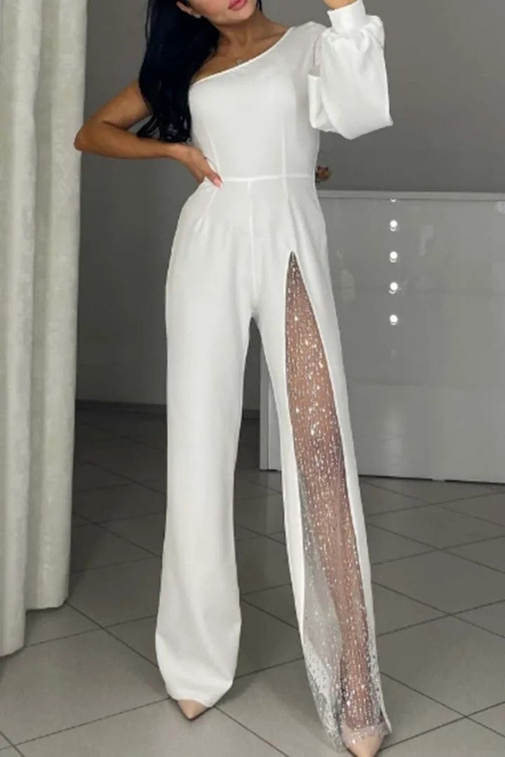 WW | Sexy einseitiger High-Slit-Jumpsuit