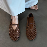 Damen Stilvolle Gewebte Slipper WW