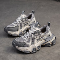 Damen Sportliche Chunky Sneakers mit atmungsaktiver Oberflächenstruktur und innovativer Sohlentechnologie WW