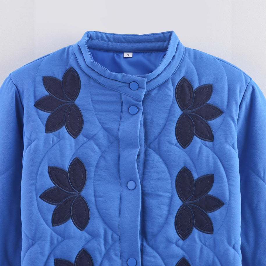 Damen Steppjacke mit floralem Design WW