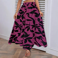 Damen Maxirock mit floralem Muster W&W