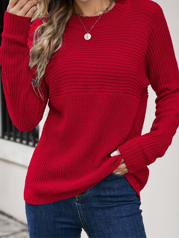 Damen Strickpullover mit lässigem Schnitt und feiner Struktur WW