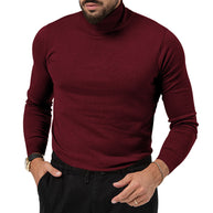 Herren eleganter Rollkragenpullover aus softem Material WW