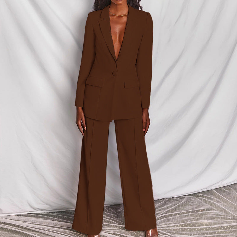 Damen Anzug im Oversize-Stil mit schickem Schnitt WW