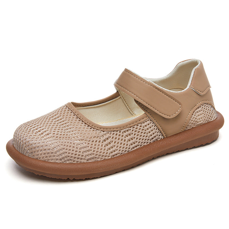 Femme Klettverschluss Atmungsaktive Mary Jane Schuhe WW