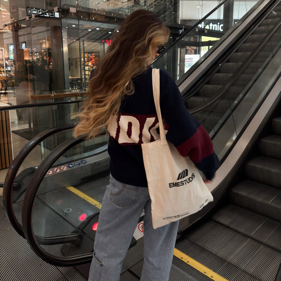 Damen sportlicher Strickpullover mit kreativem Grafikdesign und lässigem Schnitt WW