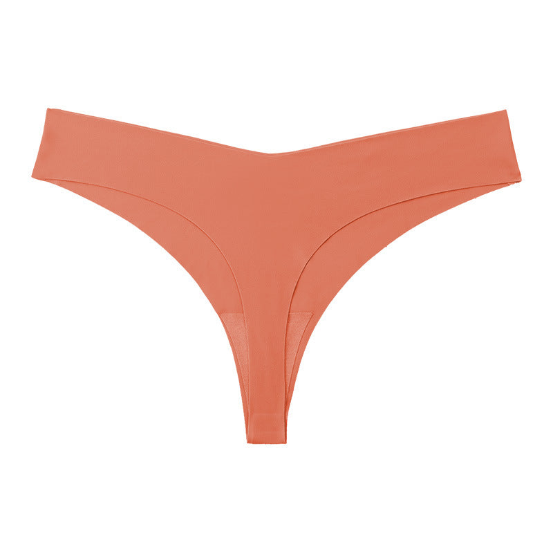 Damen nahtloser Tanga mit hohem Schnitt und bequemem elastischen Bund WW