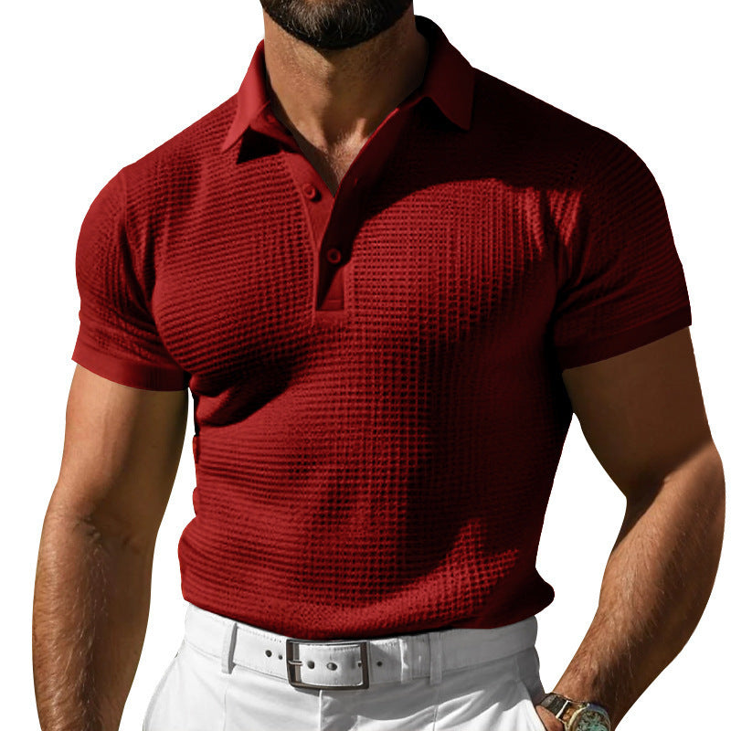 Herren strukturierte Poloshirt mit modernem Design WW