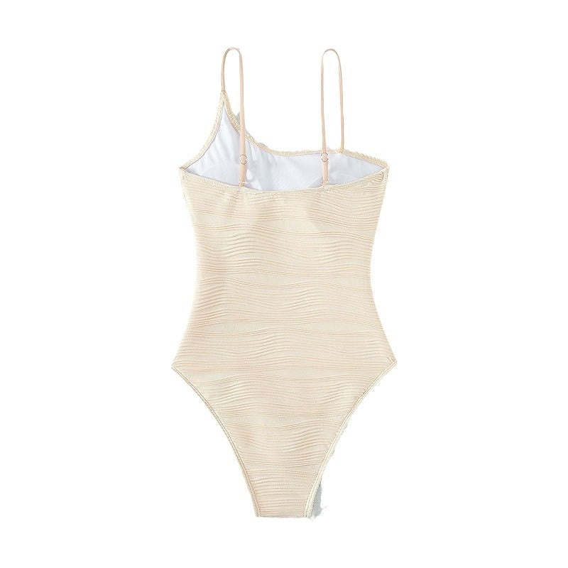 Damen Stilvoller Hochtaillierter Badeanzug WW