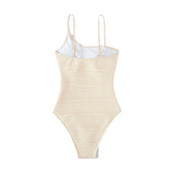 Damen Stilvoller Hochtaillierter Badeanzug WW