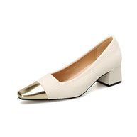 Damen elegante Slingback-Pumps mit dekorativem Metallic-Spitzendesign W&W