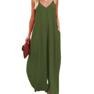 Damen Maxikleid mit schmalen Spagettiträgern und luftiger A-Linien-Silhouette WW