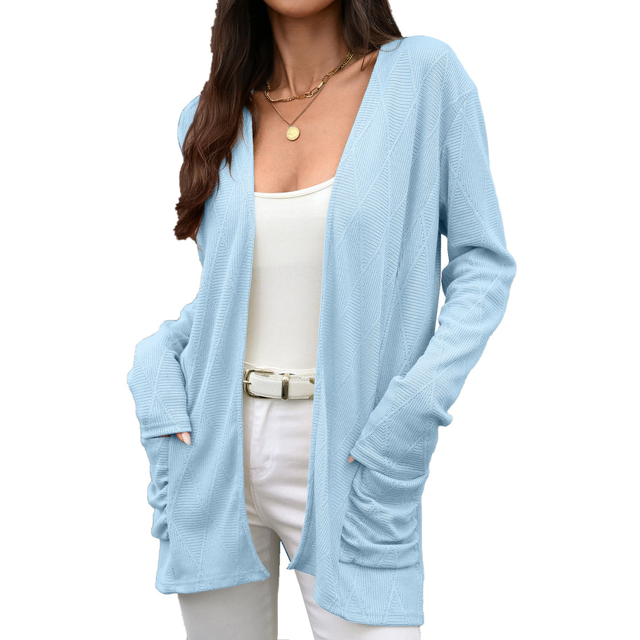 Damen Wickeljacke mit strukturierter Oberfläche WW