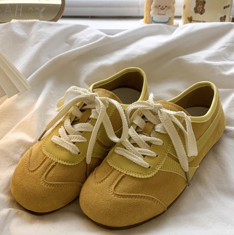 Damen Sportliche Sneakers aus Veloursleder mit atmungsaktiven Einsätzen und besonders weicher Sohle WW