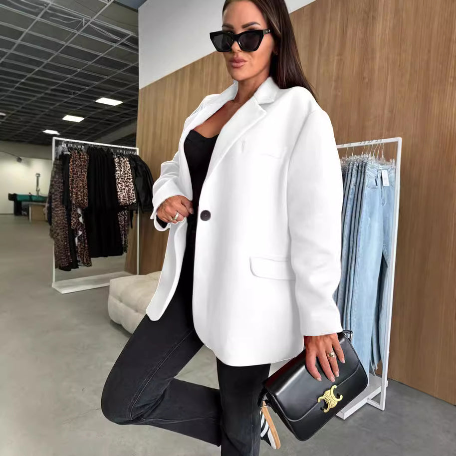 Damen Oversize Blazer mit klassischem Schnitt