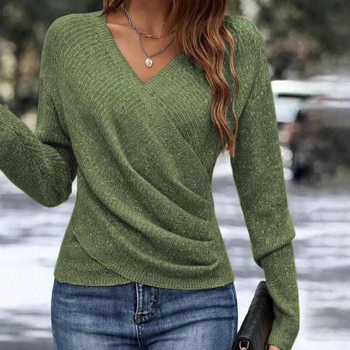 W&W Mode Gekreuzter Pullover
