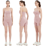Damen Sportliches Top und Shorts Set WW